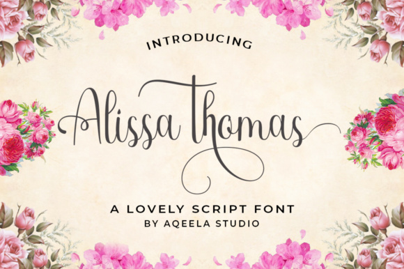 Alissa Thomas Script: A Typeface for Elegant Editorial Design
