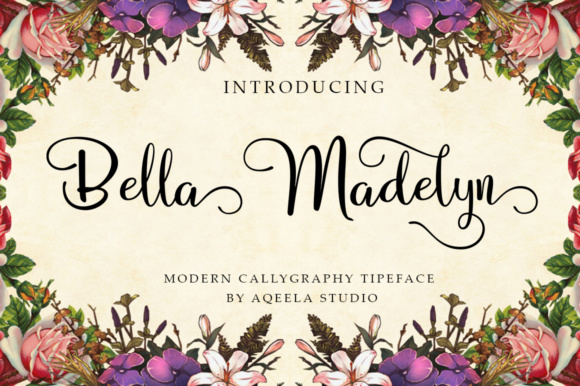 Bella Madelyn Script: A Modern Calligraphy Typeface for Crafters