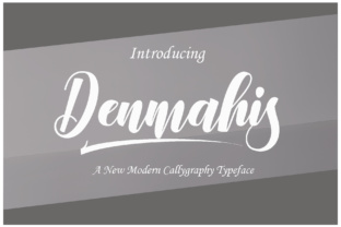 Denmahis Script Font for Crafters