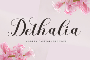 Dethalia Script Font for Small Business Branding