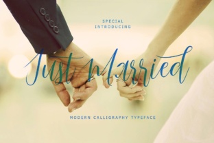 Just Married Script: A Feminine Typeface for Modern Brands