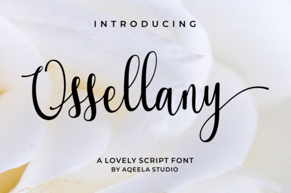 Ossellany Script: A Modern Calligraphy Font for Campaigns