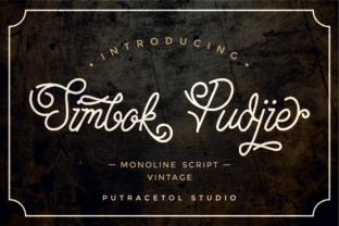 Simbok Pudjie Script: A Vintage Typeface for Editorial Design