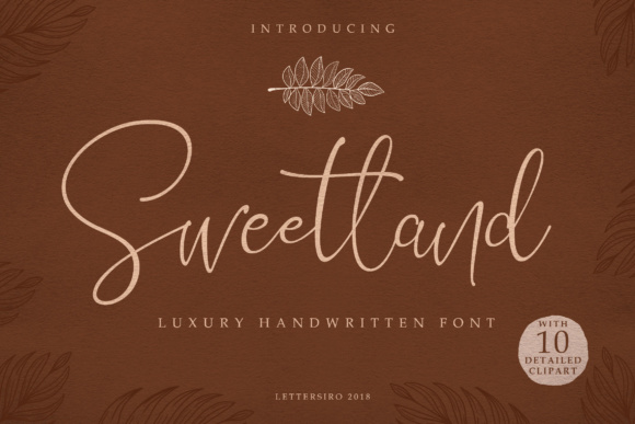 Sweetland Script: A Luxury Handwritten Font for Designers