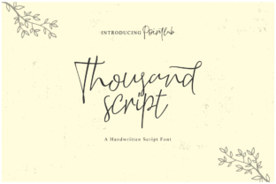 Thousand Script: A Modern Typeface for Branding