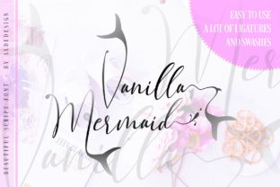 Vanilla Mermaid Script Font for Crafters