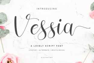 Vessia Script Font for Crafters